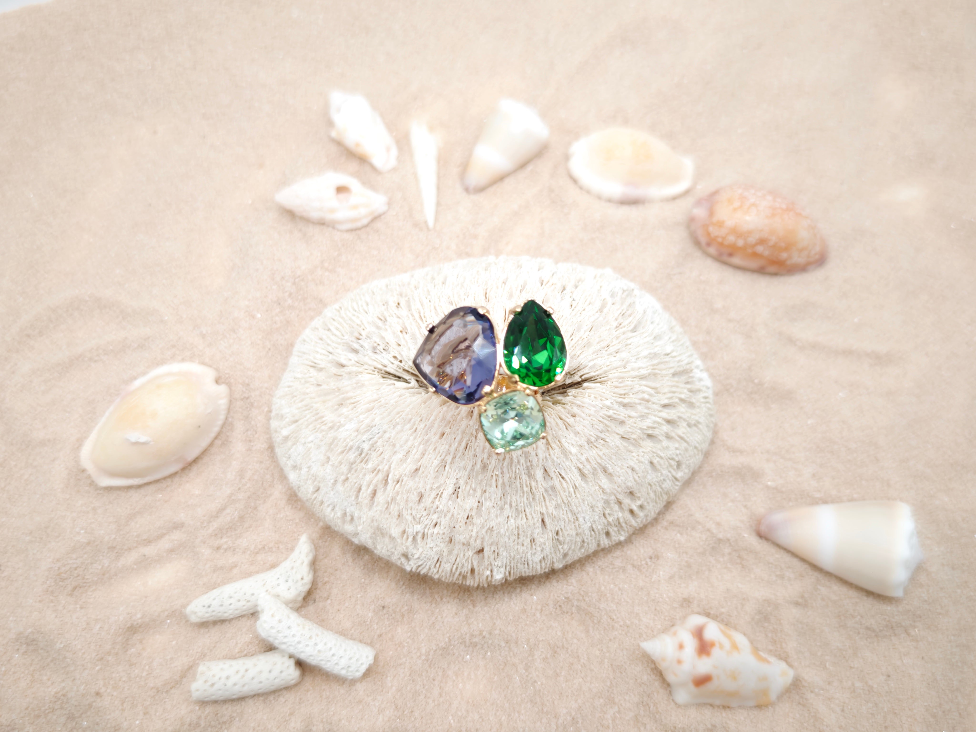 Anello Trilogy con pietre multicolore Amea Luxury 5