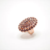 Anello ovale con pave in cristalli light ametista Amea Luxury_3