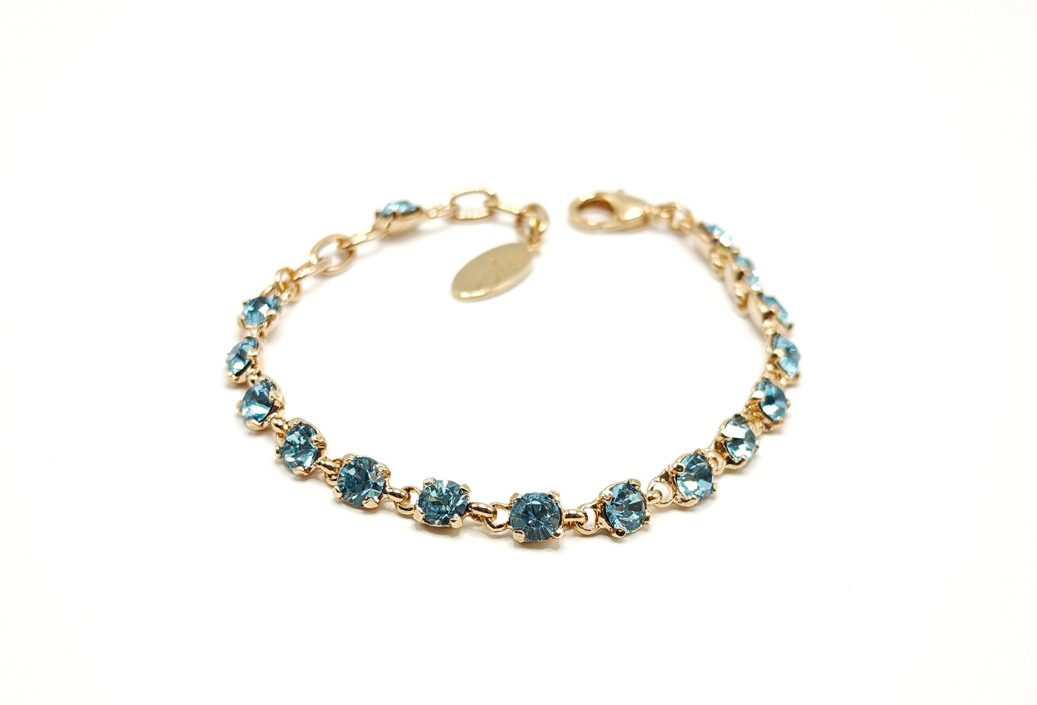 Bracciale Tennis color Acquamarina Amea Luxury_1