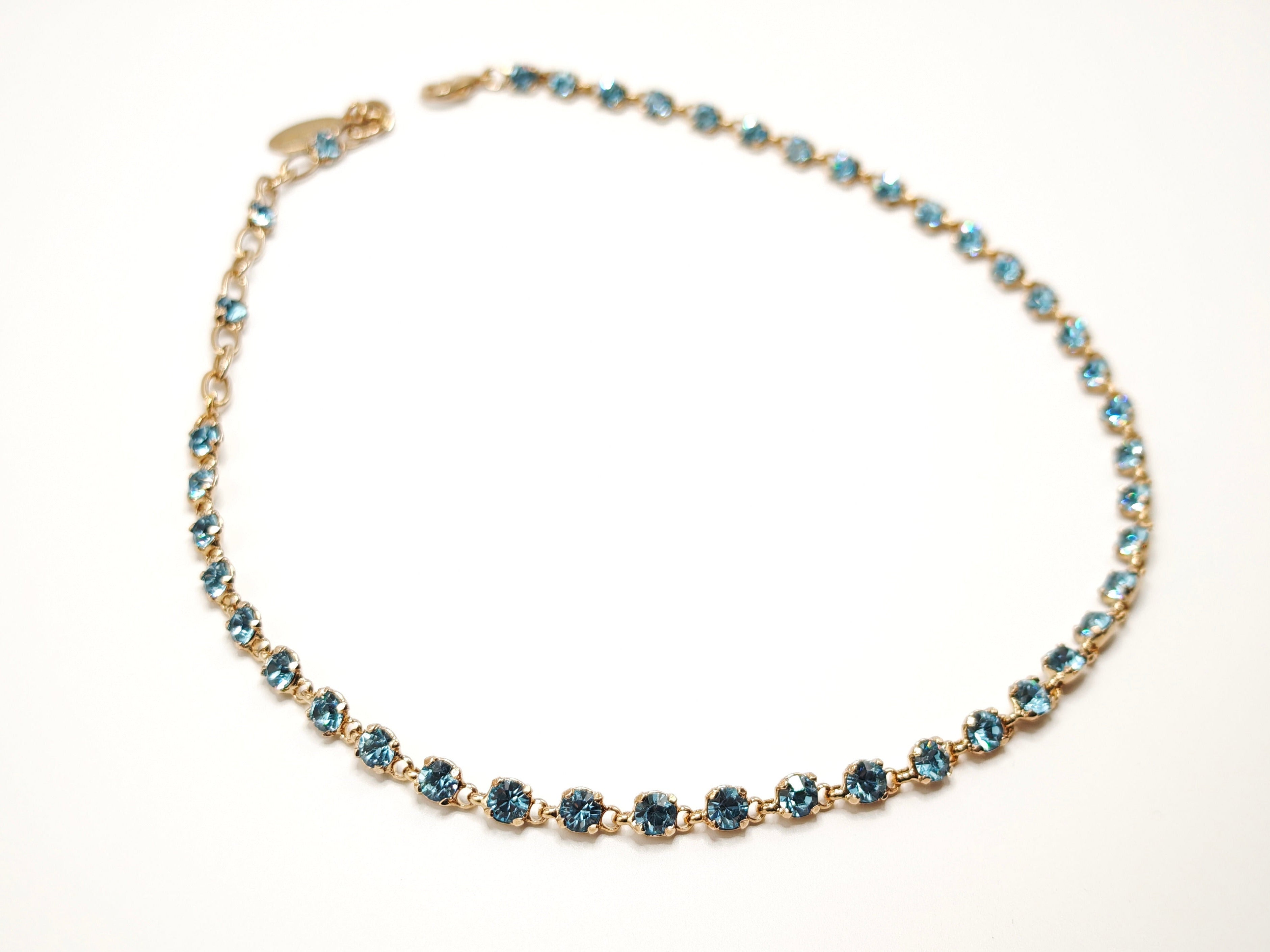 Collana Tennis color Acquamarina Amea Luxury_3
