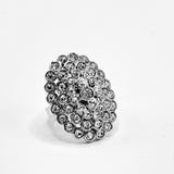 Anello ovale con pave in cristalli Amea Luxury_3