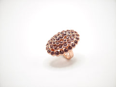 Anello ovale con pave in cristalli light ametista Amea Luxury_3