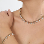 Bracciale Chandelier con gocce di cristallo Argent Flare Amea Luxury_2