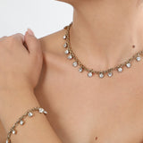 Bracciale Chandelier con gocce di cristallo Argent Flare Amea Luxury_2