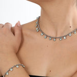 Bracciale Chandelier con gocce di cristallo Crysolite Amea Luxury