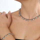 Bracciale Chandelier con gocce di cristallo Crysolite Amea Luxury