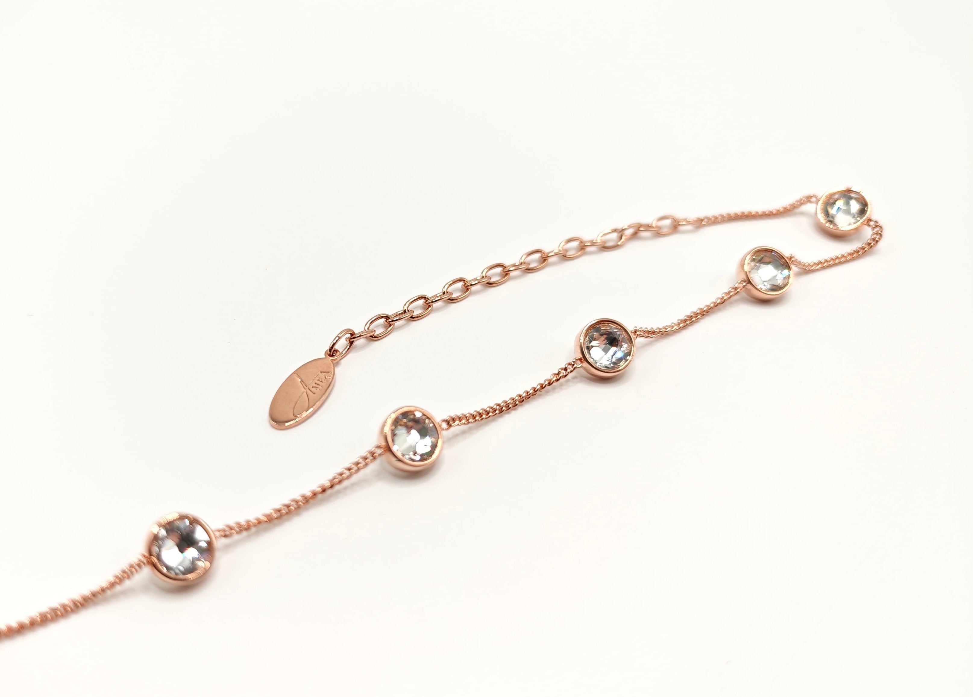 Bracciale a catenella con cristalli punto luce Amea Luxury_1