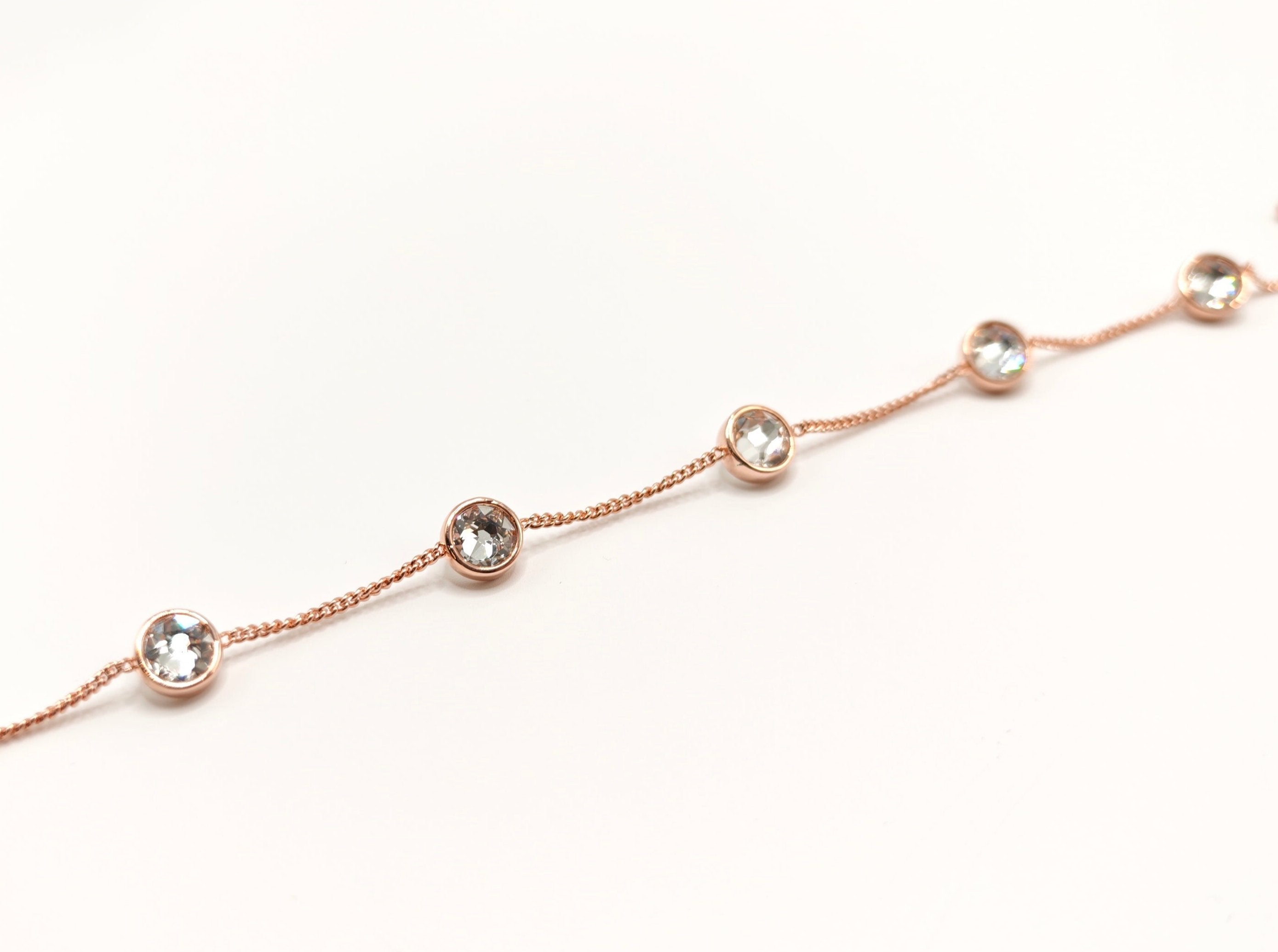Bracciale a catenella con cristalli punto luce Amea Luxury_2