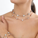 Bracciale a catenella con cristalli punto luce Amea Luxury_3