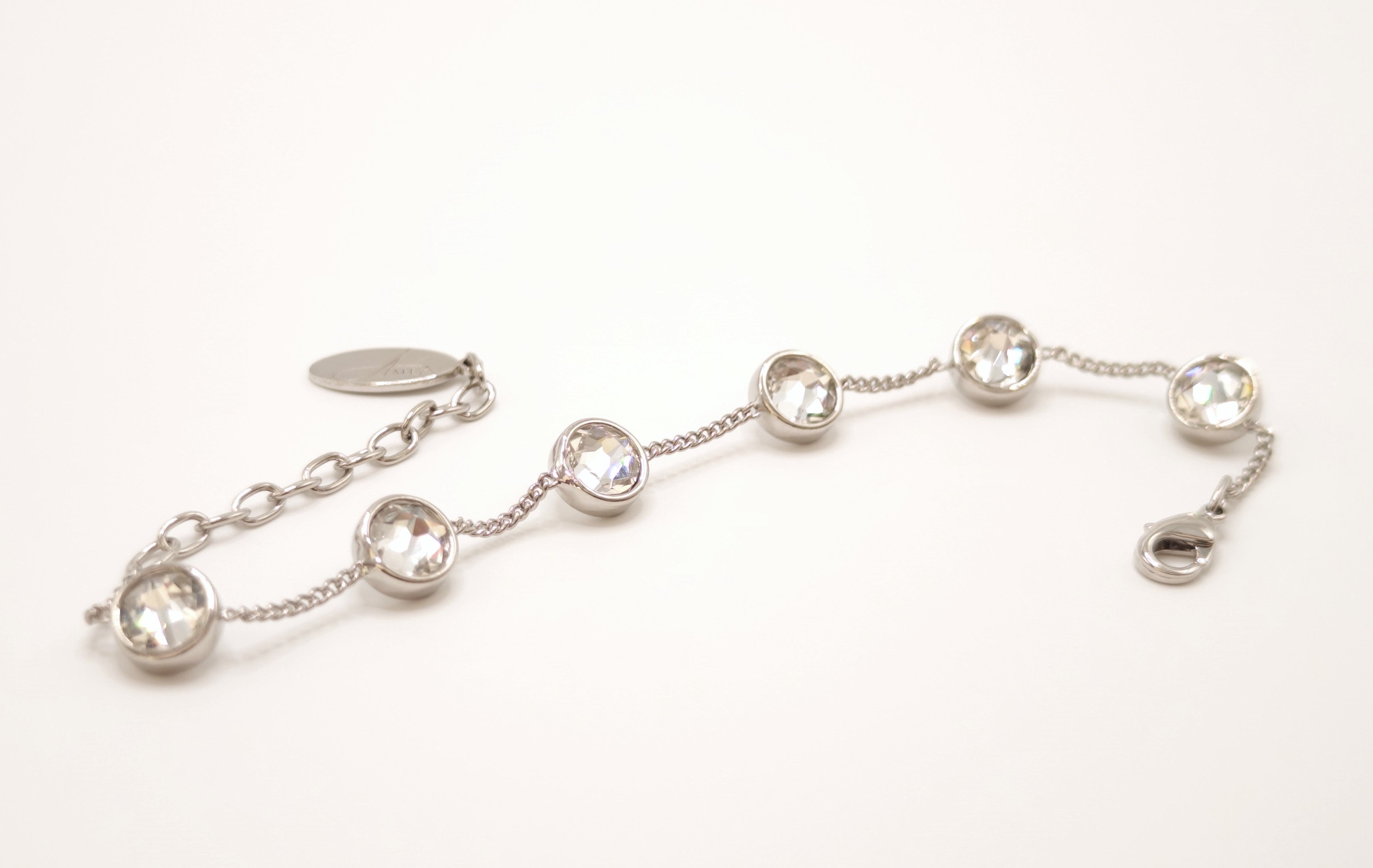 Bracciale a catenella con cristalli punto luce Amea Luxury_4