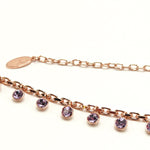 Collana Chandelier con gocce di cristallo Violet Amea Luxury_2