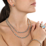 Collana Tennis color Acquamarina Amea Luxury