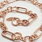 Collana a catena multi maglie tonde e ovali Amea Luxury