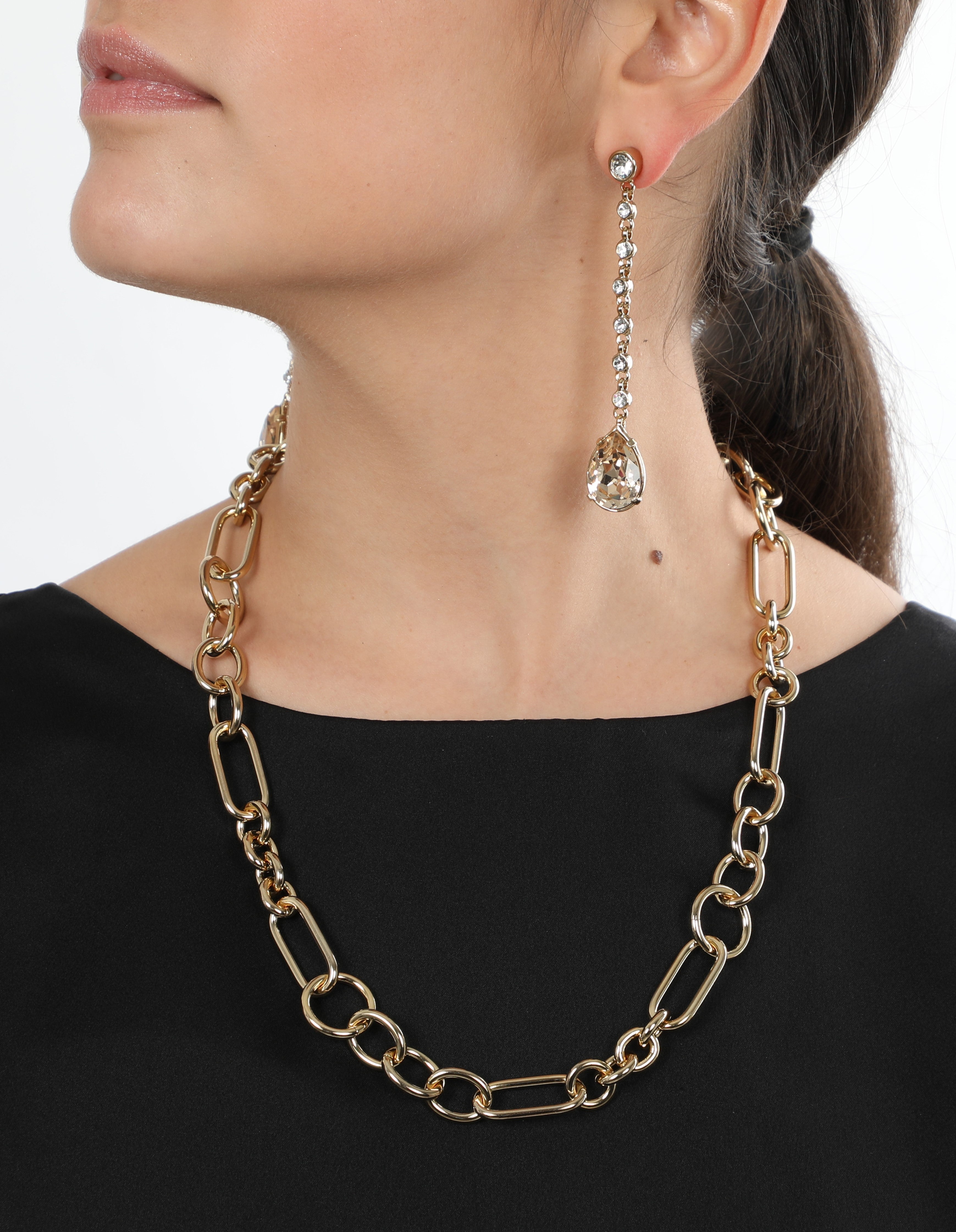 Collana a catena multi maglie tonde e ovali Amea Luxury_6