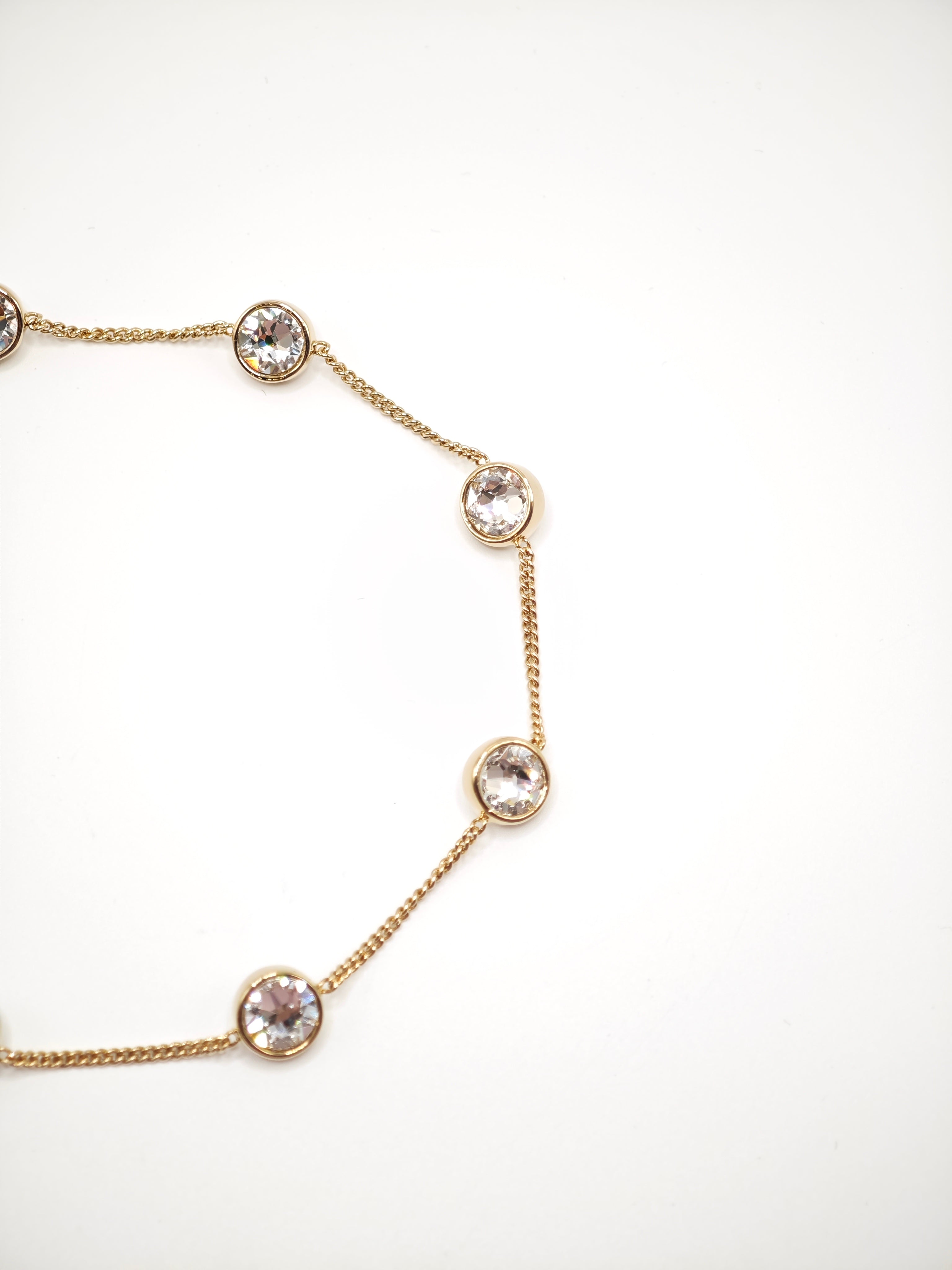 Girocollo a catenella con cristalli punto luce Amea Luxury