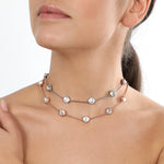 Girocollo a catenella con cristalli punto luce Amea Luxury_3