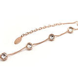 Girocollo a catenella con cristalli punto luce Amea Luxury_4