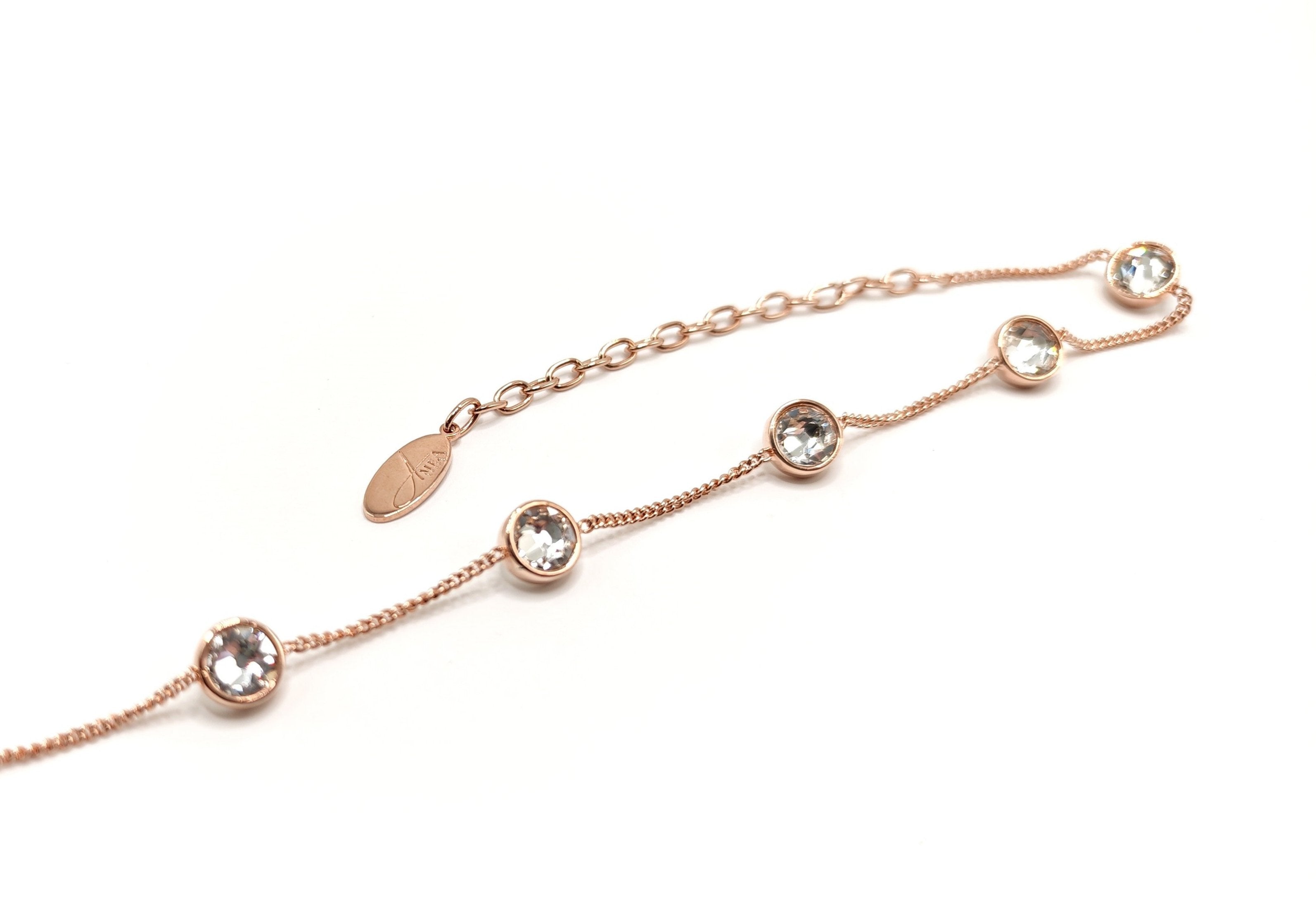 Girocollo a catenella con cristalli punto luce Amea Luxury_4
