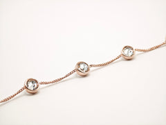 Girocollo a catenella con cristalli punto luce Amea Luxury_5