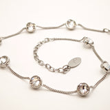 Girocollo a catenella con cristalli punto luce Amea Luxury_6