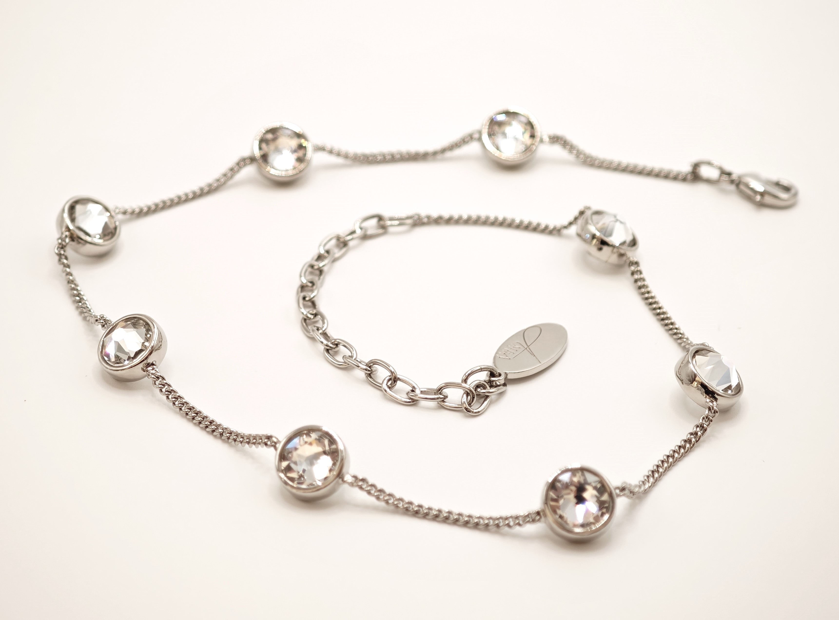 Girocollo a catenella con cristalli punto luce Amea Luxury_6