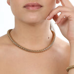 Girocollo a maglia semirigida lucida Amea Luxury