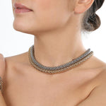 Girocollo a maglia semirigida lucida Amea Luxury_4