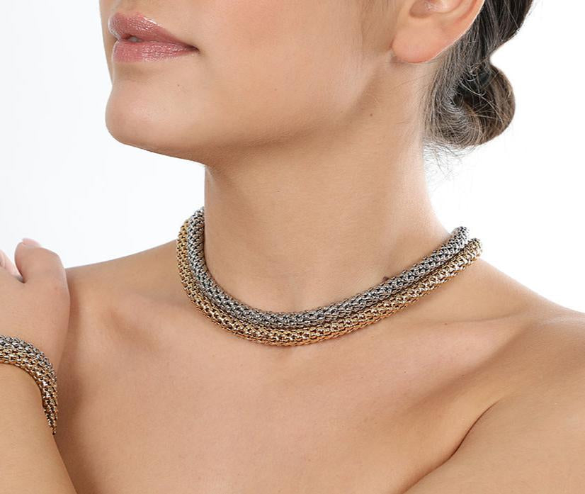 Girocollo a maglia semirigida lucida Amea Luxury_4