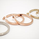 Orecchini a cerchio aperti square Amea Luxury_2