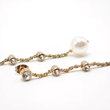 Orecchini pendenti con cristalli e perla finale Amea Luxury_1