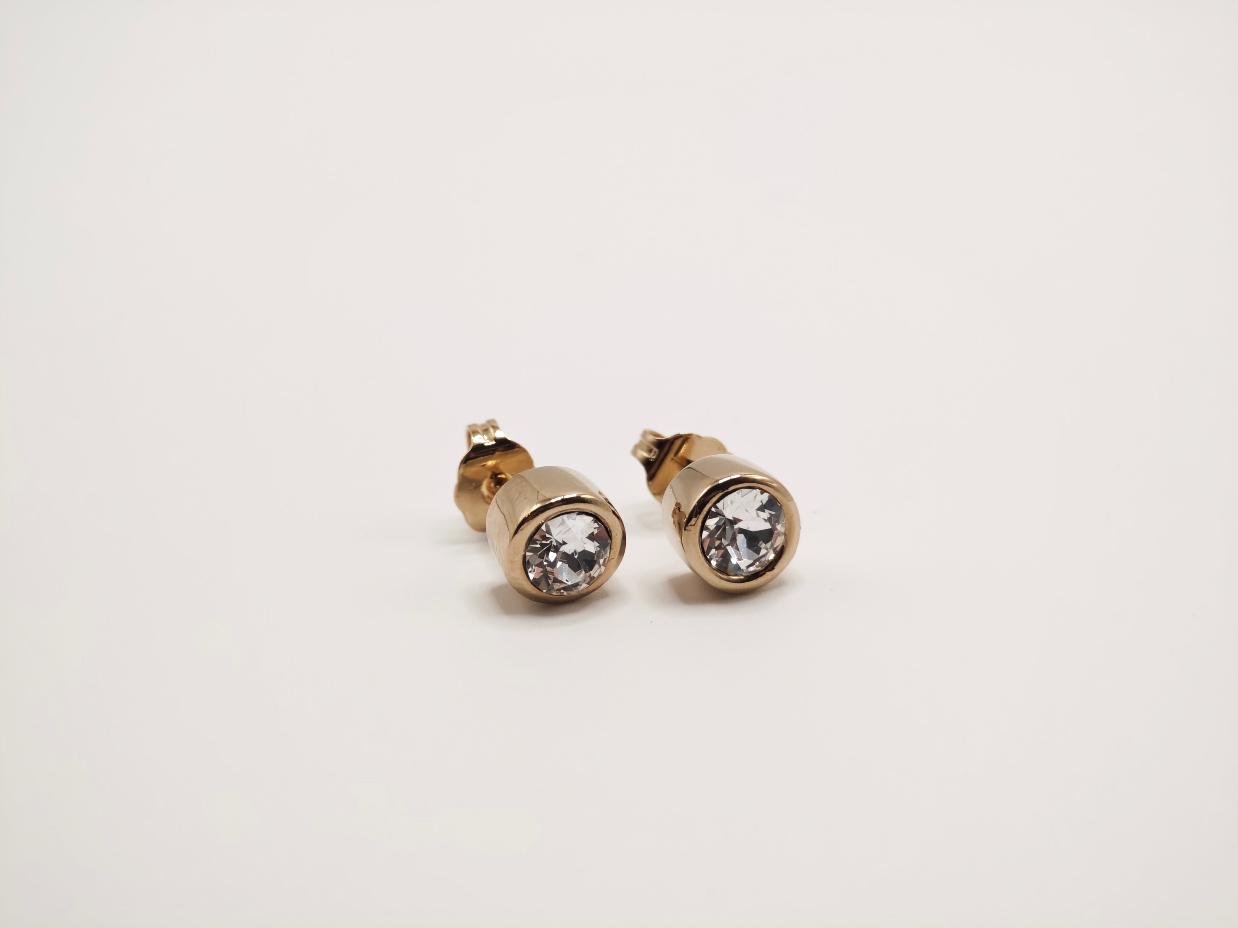 Orecchini punto luce placcati Oro Giallo 24kt Amea Luxury_4