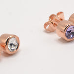 Orecchini punto luce placcati Oro Rosa 24kt Amea Luxury_2