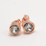 Orecchini punto luce placcati Oro Rosa 24kt Amea Luxury_3